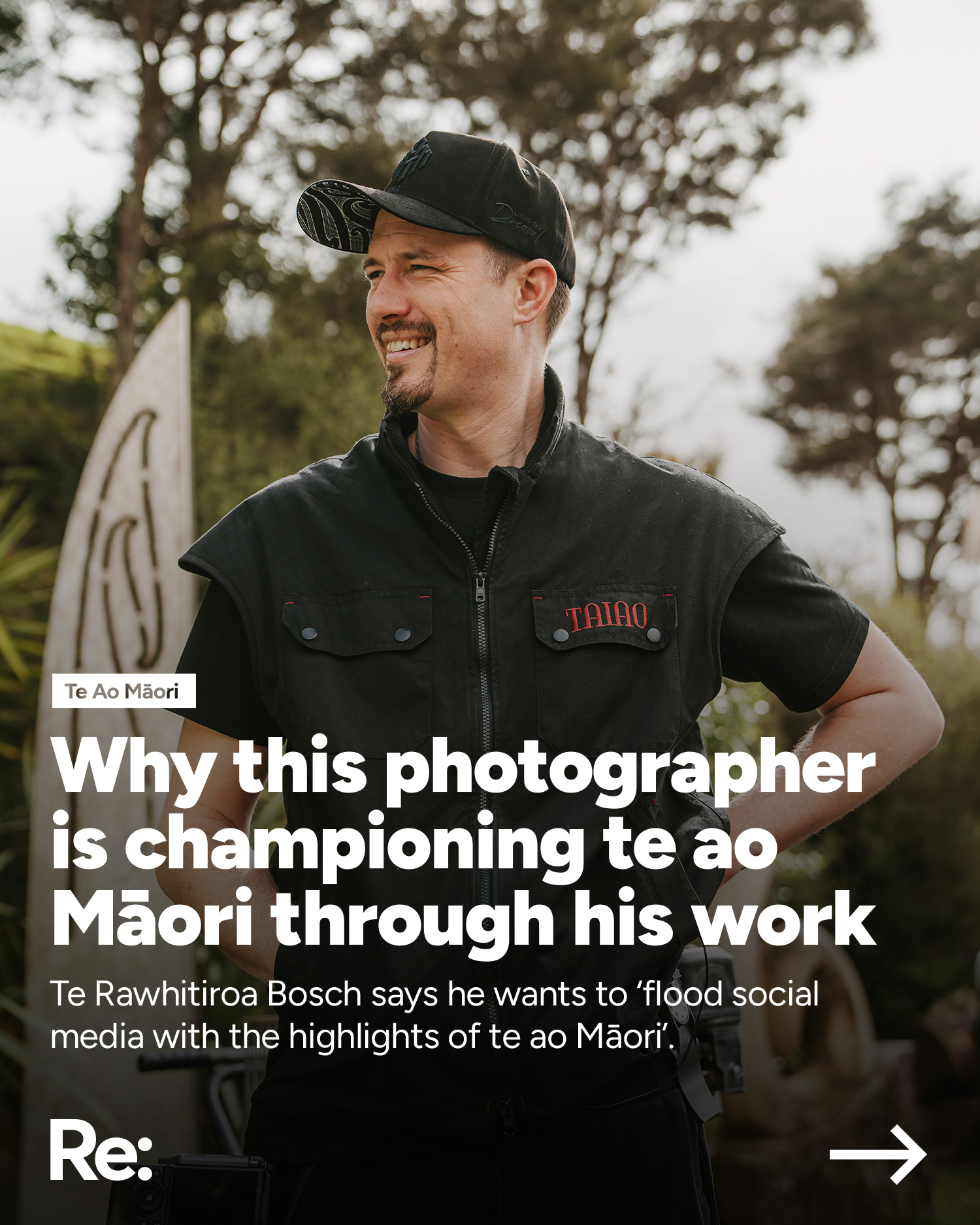 Te Rawhitiroa Bosch says he wants to ‘flood social media with the highlights of te ao Māori’.