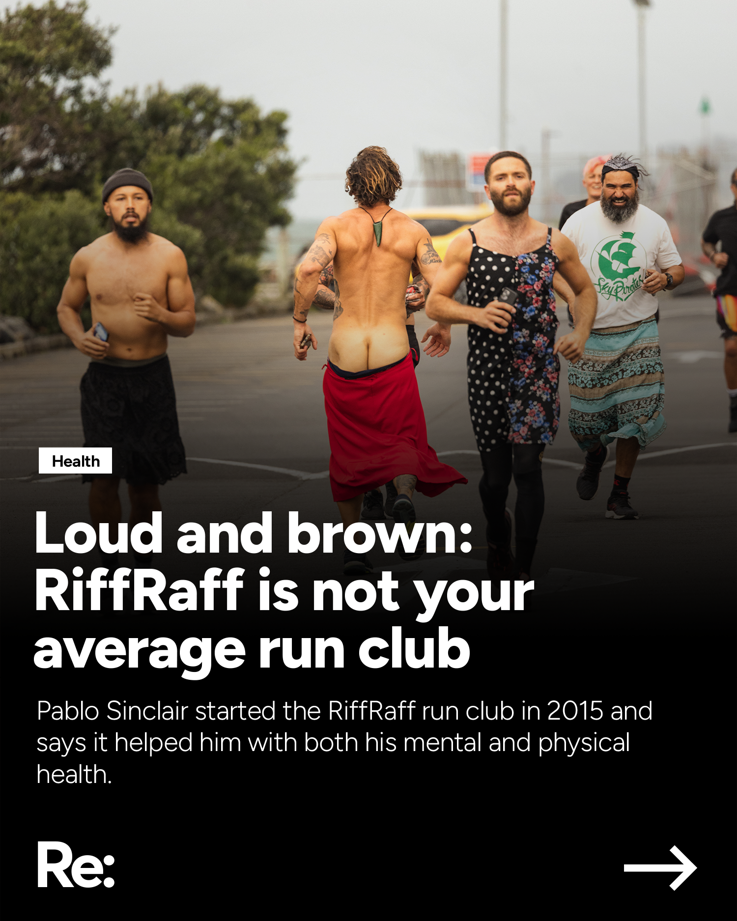 Pablo Sinclair started the RiffRaff run club in 2015 and says it helped him with both his mental and physical health. 