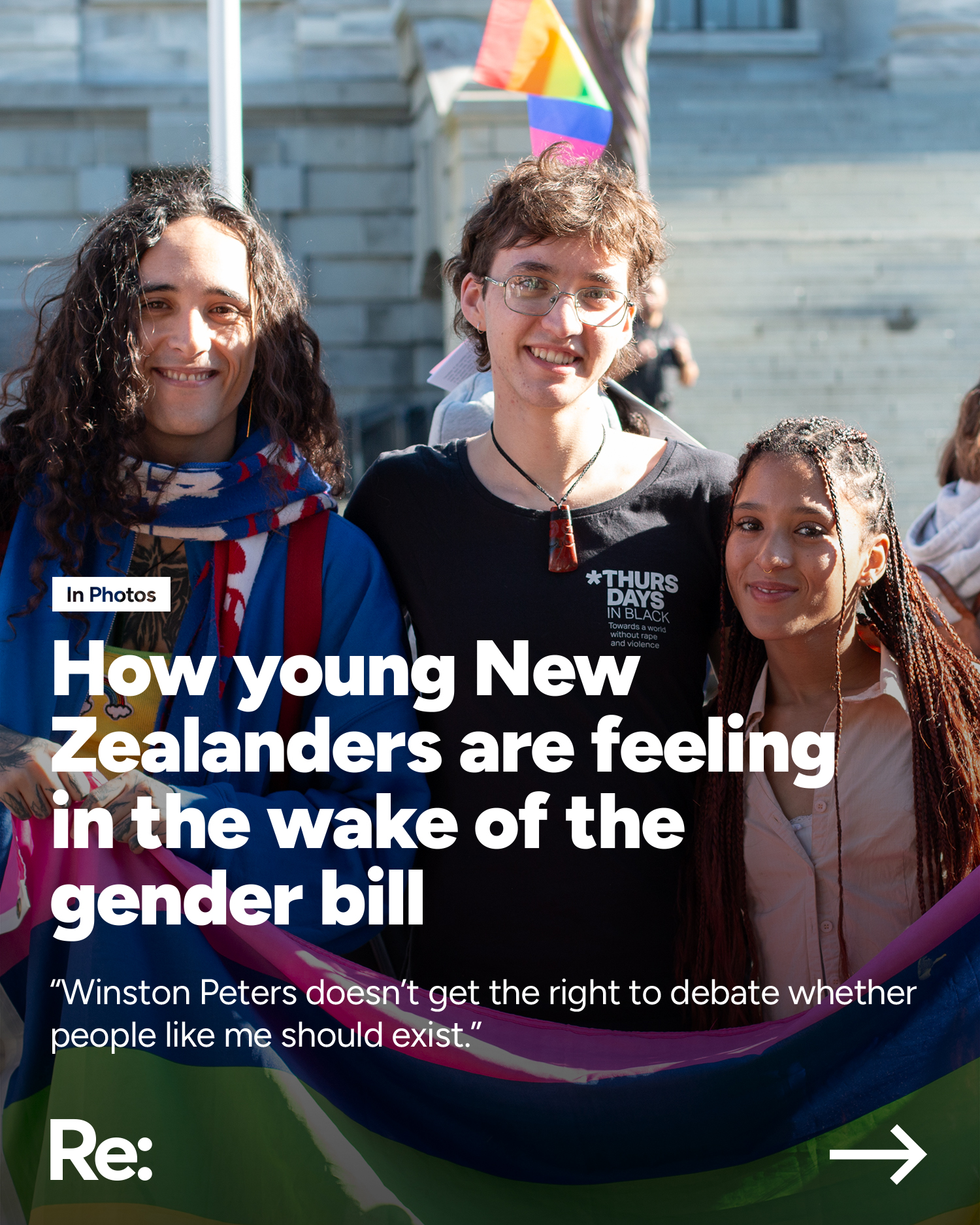 “Winston Peters doesn’t get the right to debate whether people like me should exist.”