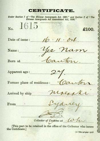 poll tax receipt
